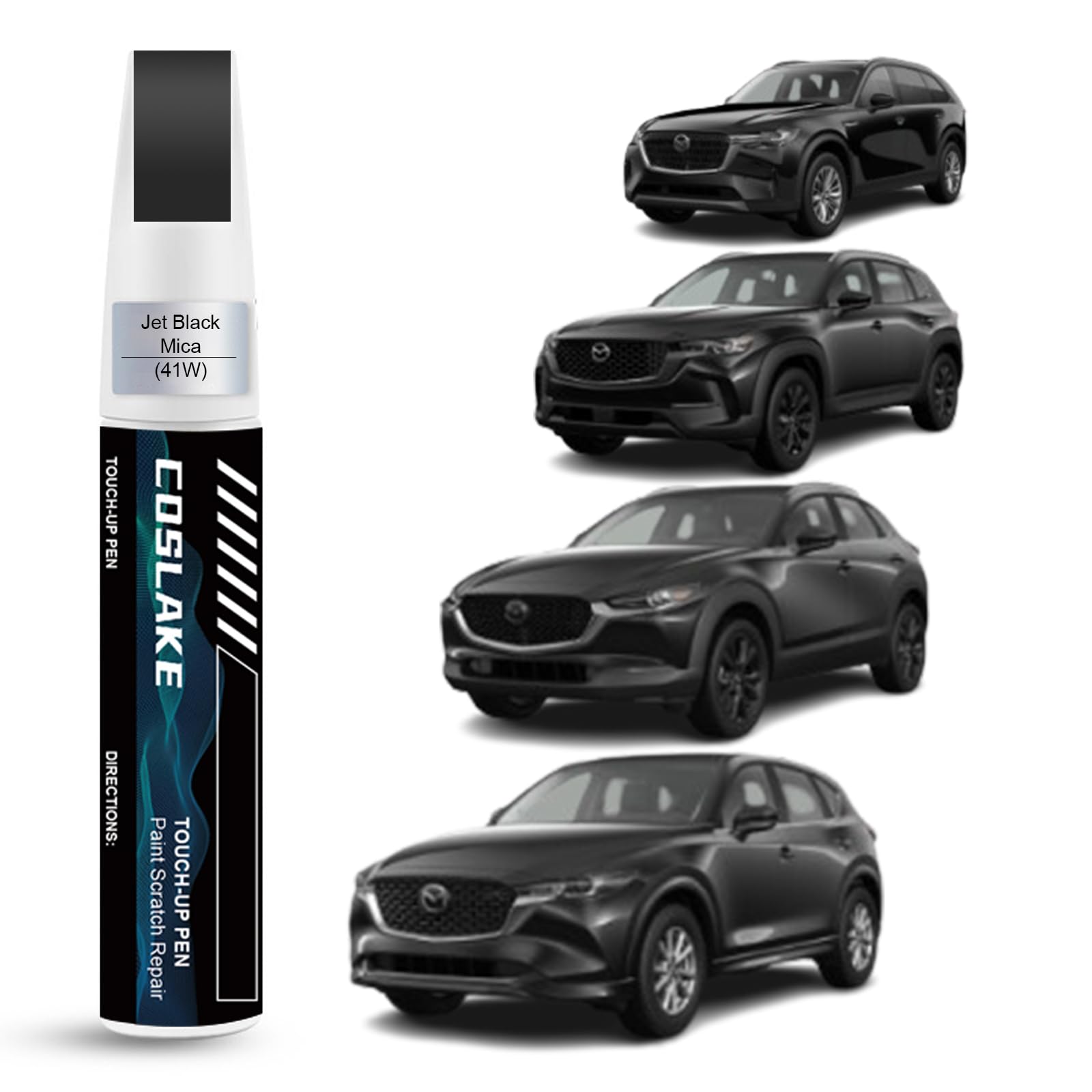 Amazon.com: COSLAKE Car Touch Up Paint(Jet Black Mica(41W)) for
